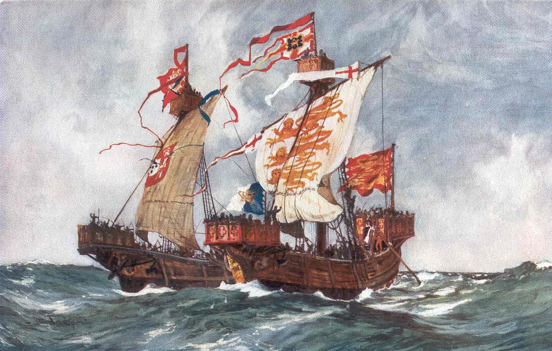 Portuguese caravels — the ships that brought the sweet orange to Europe and changed everything.